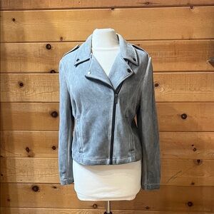 Bagatelle Collection suede moto jacket